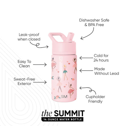 Simple Modern Kids Water Bottle & Toddler Cup | 14oz | Ballerina 🍁 All In One Marketplace Canada