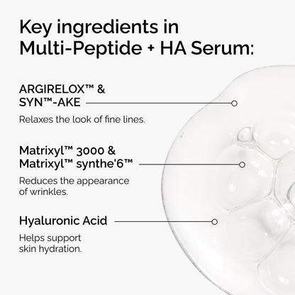 The Ordinary Multi-Peptide + Hyaluronic Acid, Anti-Aging Peptide Serum for Crow’s Feet, Elasticity & Firmness, 30 ml - Available at All In One Marketplace Canada