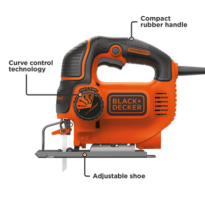 BLACK+DECKER Jig Saw, Smart Select, 5.0-Amp (BDEJS600C) BLACK+DECKER
