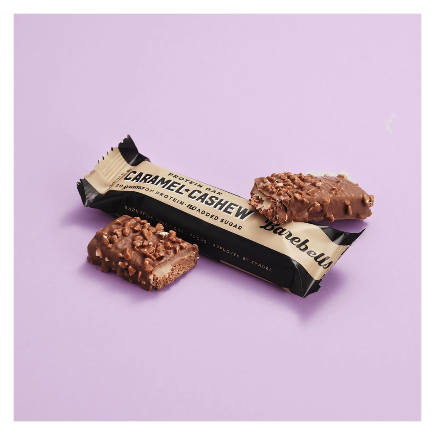 Barebells Caramel Cashew Protein Bars - 12 Pack, 1.9oz Each, 20g Protein per Bar, 1g Sugar