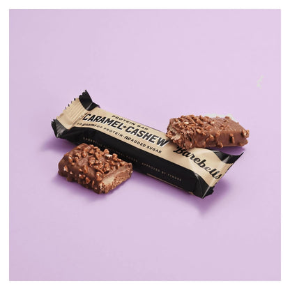 Barebells Caramel Cashew Protein Bars - 12 Pack, 1.9oz Each, 20g Protein per Bar, 1g Sugar
