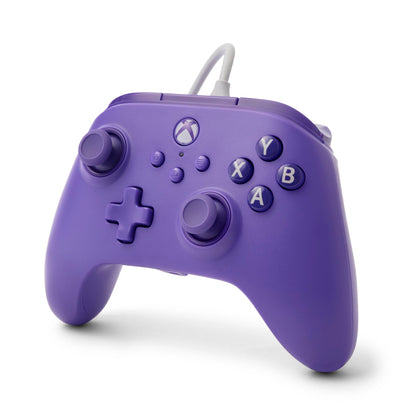 PowerA Wired Controller for Xbox Series X|S - Violet, gamepad, video game/gaming controller, works with Xbox One, Officially Licensed