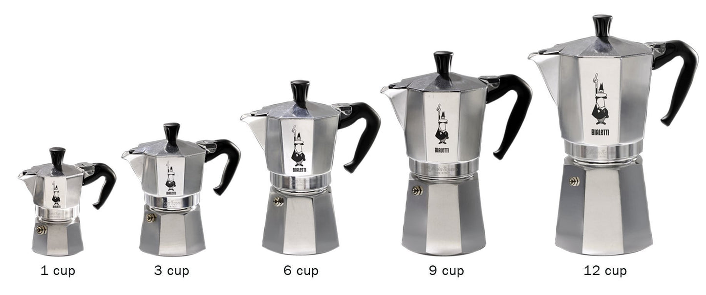 Bialetti - Moka Express: Iconic Stovetop Espresso Maker, Makes Real Italian Coffee, Moka Pot 3 Cups (4.3 Oz - 130 Ml), Aluminium, Silver 🍁 All In One Marketplace Canada