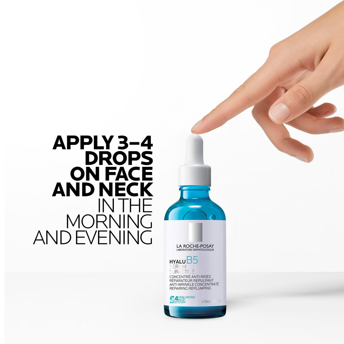 La Roche Posay Hyaluronic Acid Serum for Face, Hyalu B5 Anti-Wrinkle, Firming & Hydrating Facial Serum with Hyaluronic Acid and Vitamin B5, For all Skin Types, Recommended by Dermatologists, 50mL