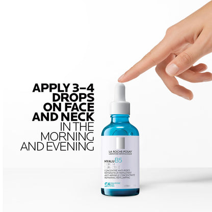 La Roche Posay Hyaluronic Acid Serum for Face, Hyalu B5 Anti-Wrinkle, Firming & Hydrating Facial Serum with Hyaluronic Acid and Vitamin B5, For all Skin Types, Recommended by Dermatologists, 50mL