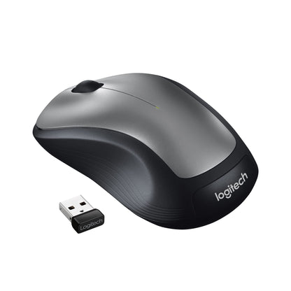 Logitech M310 Wireless Mouse, 2.4 GHz with USB Nano Receiver, 1000 DPI Optical Tracking, 18 Month Battery, Ambidextrous, Compatible with PC, Mac, Laptop, Chromebook - Silver