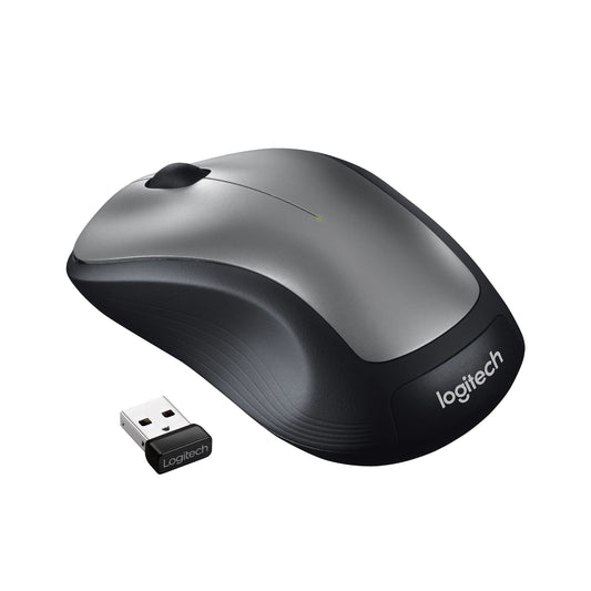 Logitech M310 Wireless Mouse, 2.4 GHz with USB Nano Receiver, 1000 DPI Optical Tracking, 18 Month Battery, Ambidextrous, Compatible with PC, Mac, Laptop, Chromebook - Silver