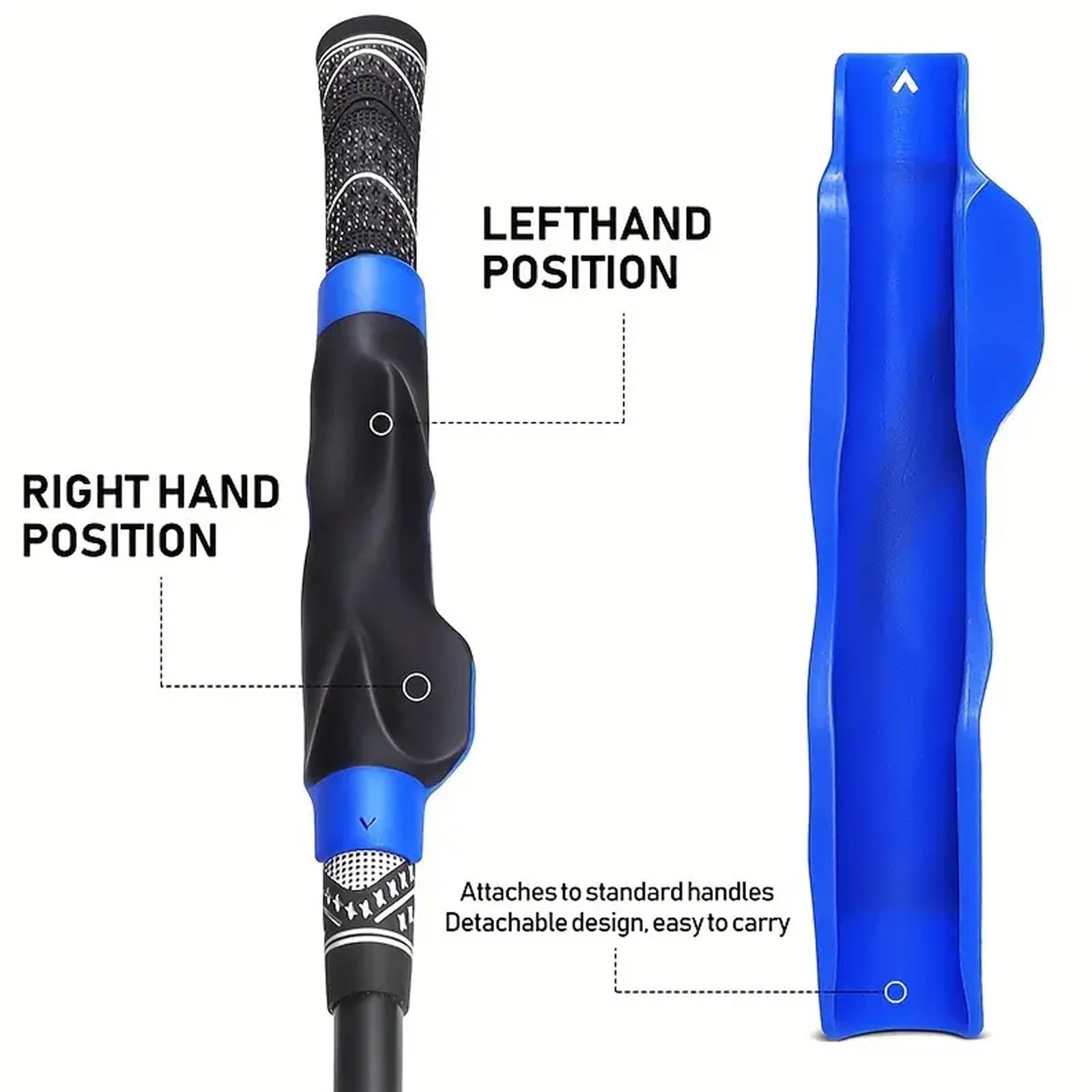 Golf Training Grip Club Corrector, Improves Swing Alignment and Hand Positioning for Practice or Home Training
