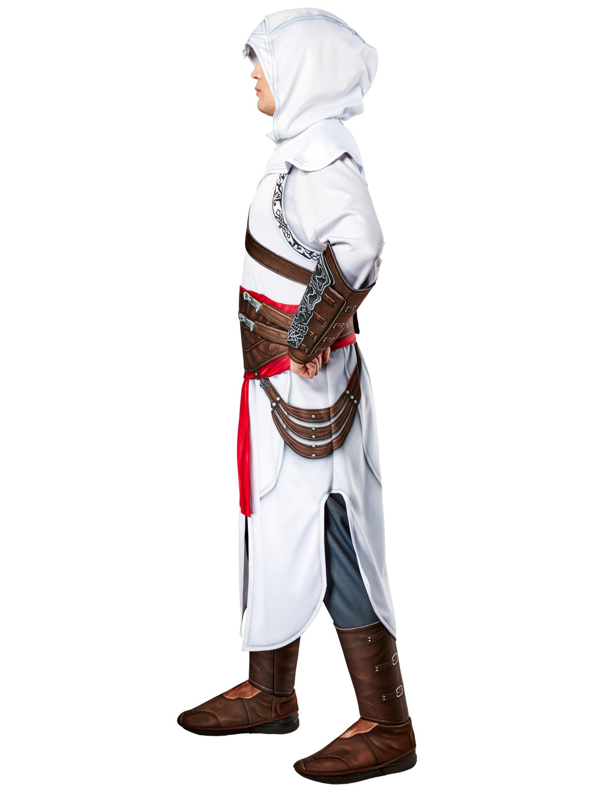 Rubies Men's Assassin's Creed Altair Deluxe Costume Jumpsuit with Cloak for Themed Parties and Halloween, Large, As Shown, Large