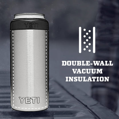 YETI Rambler 12 oz. Colster Slim Can Insulator for The Slim Hard Seltzer Cans, Black - Available at All In One Marketplace Canada