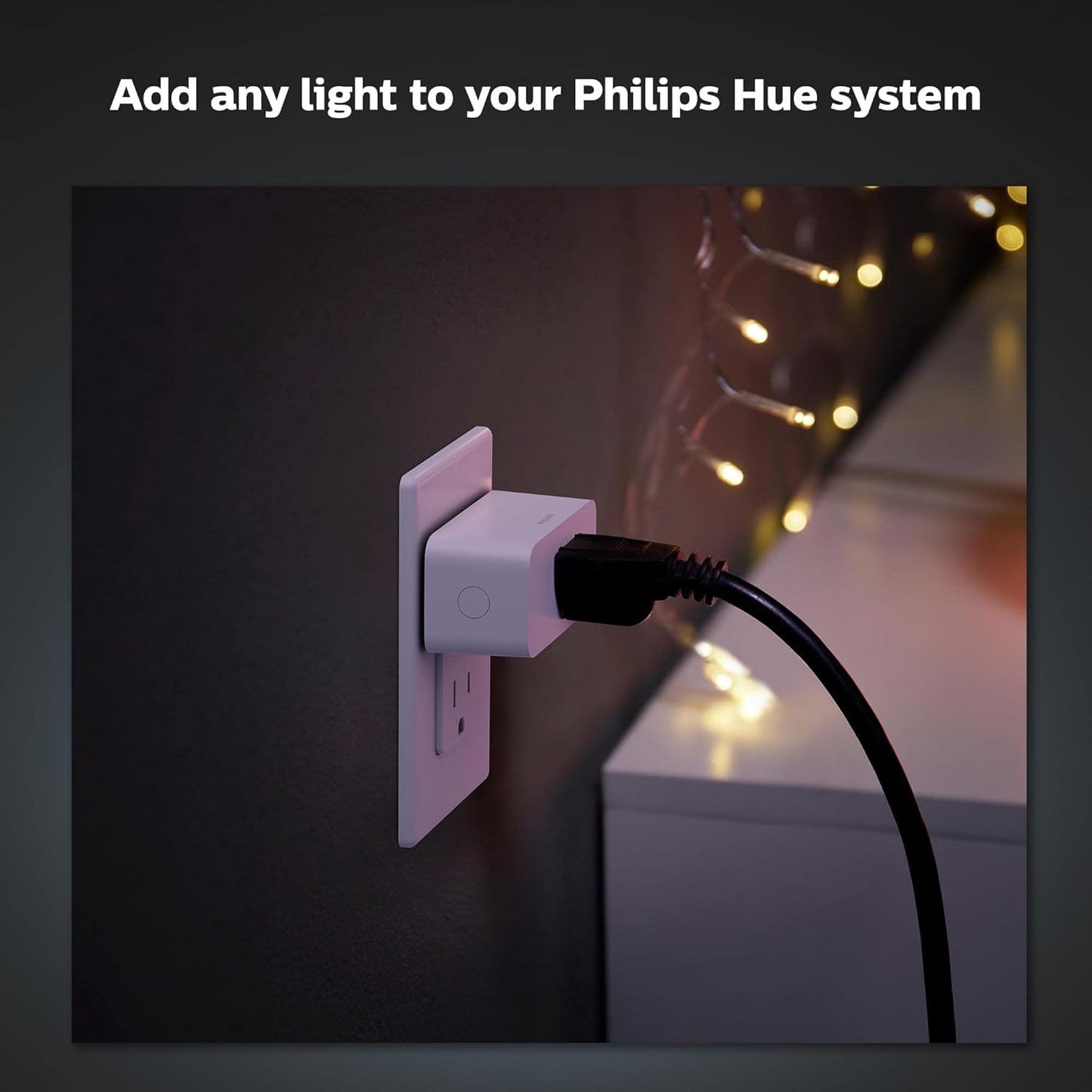 Philips Hue Smart Plug, White - 1 Pack - Turns Any Light Into a Smart Light - Control with Hue App - Compatible with Alexa, Google Assistant, and Apple HomeKit Philips Hue