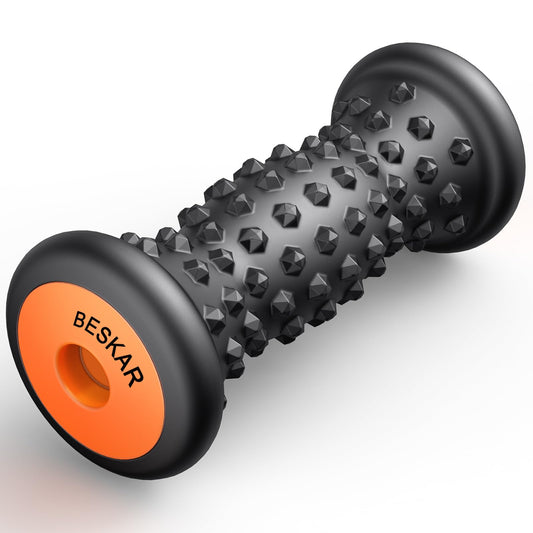 BESKAR Foot Massage Roller for Plantar Fasciitis Relief, Portable Foot Roller to Deep Tissue Muscle Massage, Foot Arch and Heel Pain, Foot Trigger Point Therapy Reflexology Tool - Available at All In One Marketplace Canada