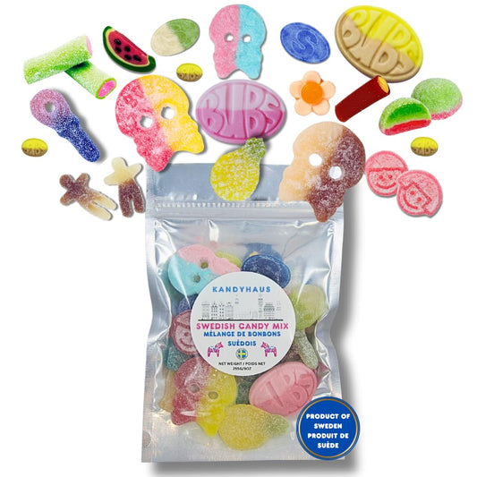 KandyHaus Swedish Candy Mix 255g – Scandinavian Gummy Assortment with Sour & Sweet Fruity Flavors