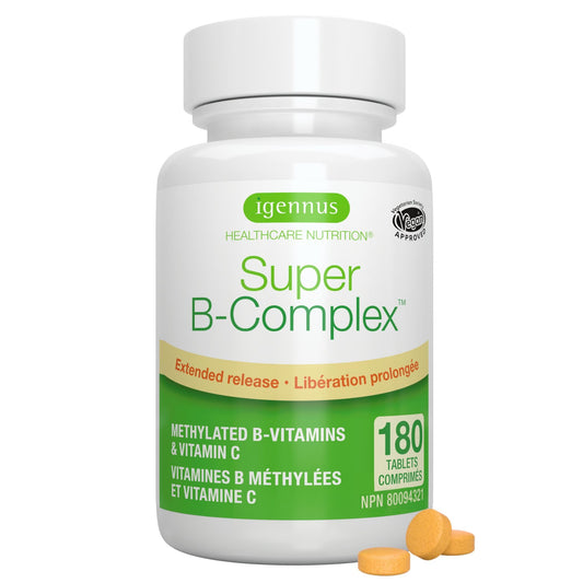Igennus Super B-Complex - High Strength Methylated B Vitamins, Clean Label