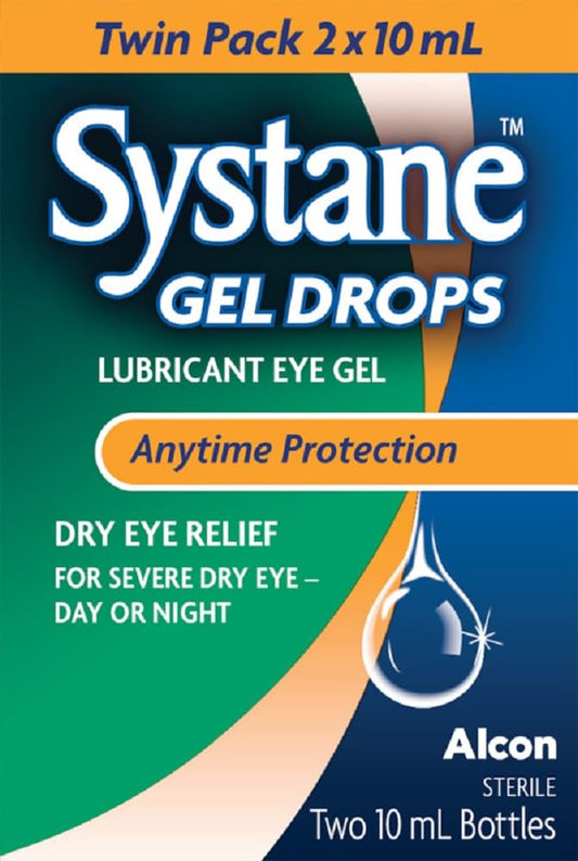 Systane Gel Drops Lubricant Eye, For Dryness, Day or Nighttime Relief, Long-Lasting Relief, Easy-to-use Droppable – 2 x 10 mL - Available at All In One Marketplace Canada
