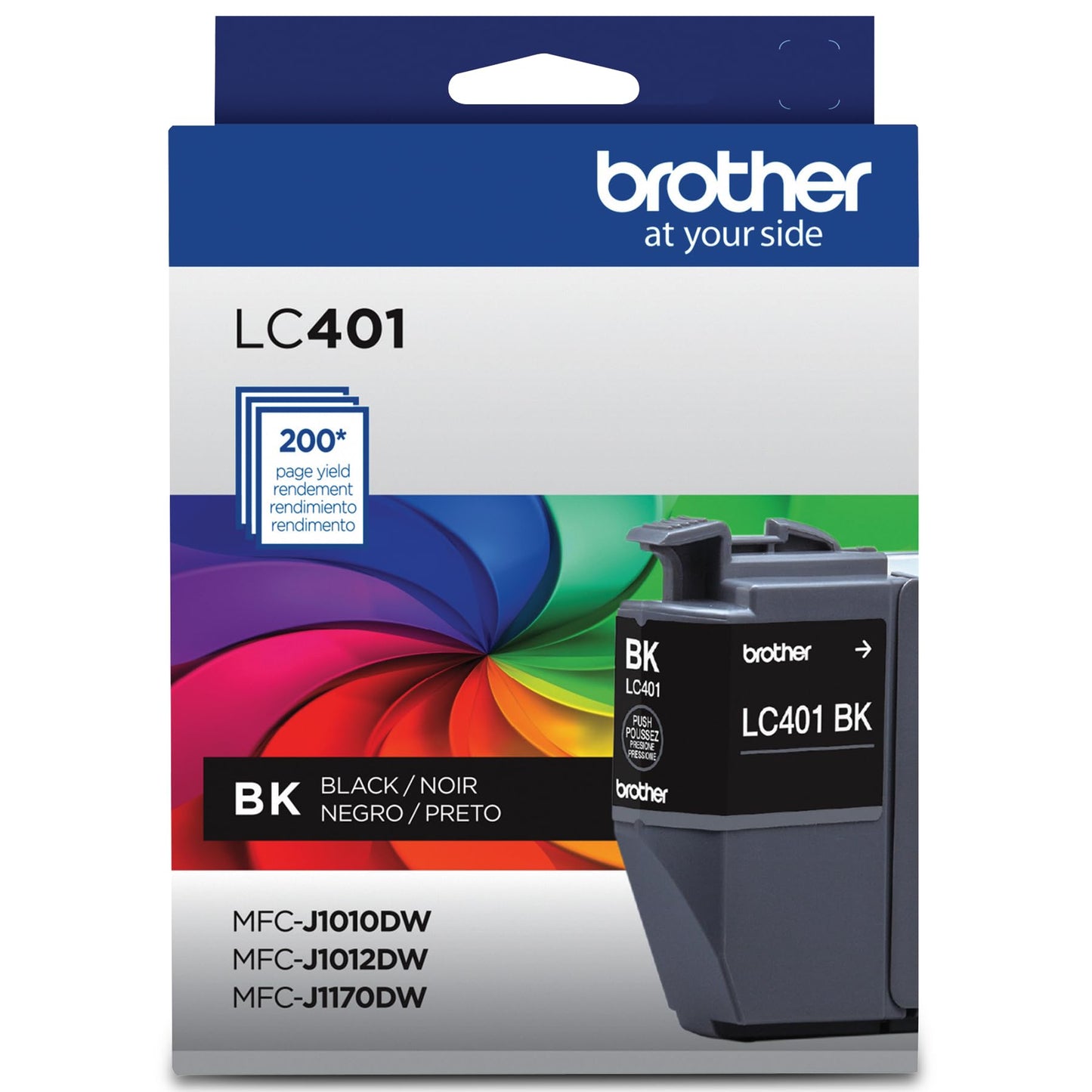 Brother Genuine LC401BKS Standard-Yield Black Ink Cartridge