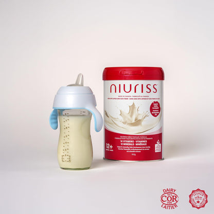 NIURISS Toddler Formula - 27 Micronutrients, OPO Lipids & GOS Fiber, Canadian Milk, Kosher & Halal Certified - 900g (12-36 months)