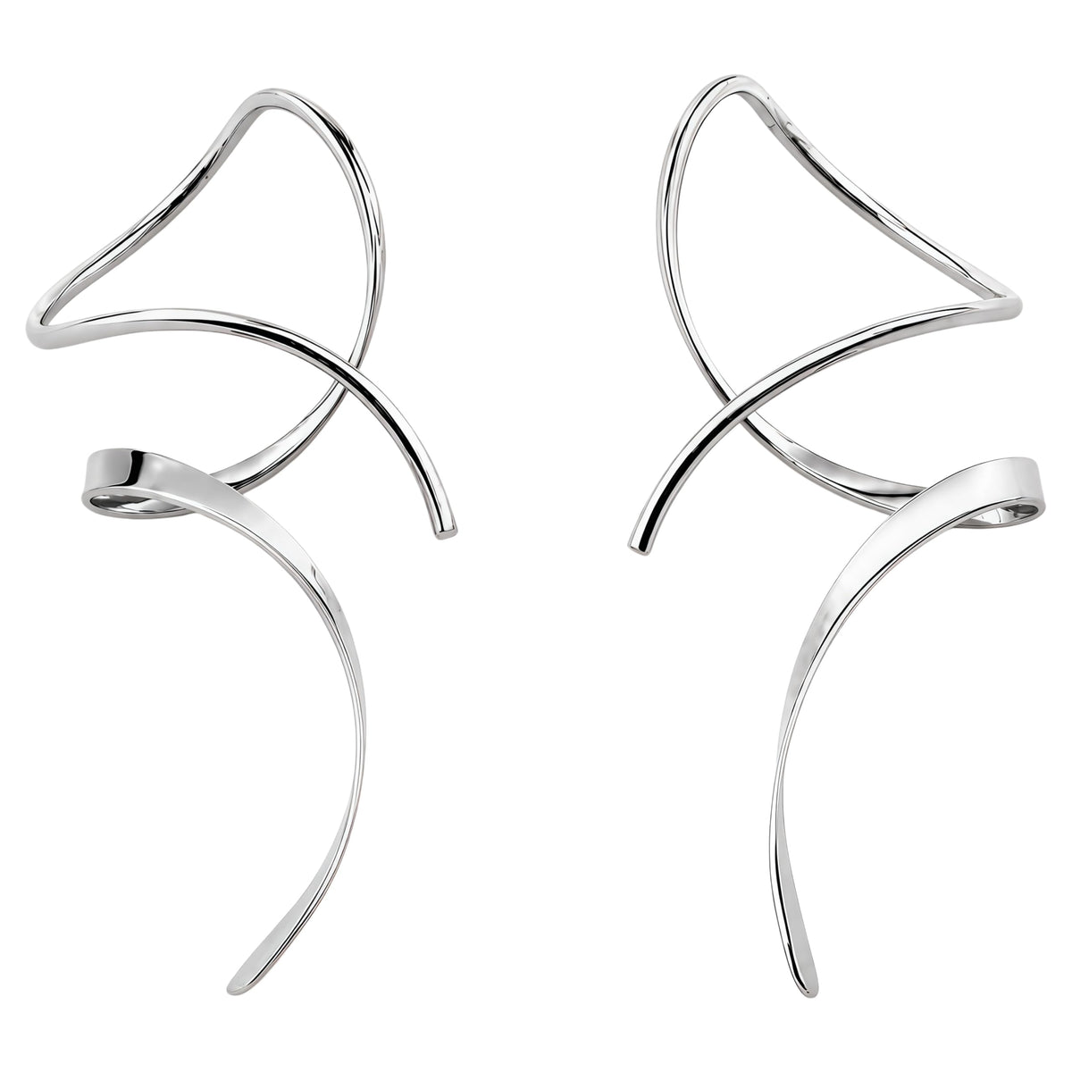 Earrings for Women Spiral threader earrings 925 sterling silver earrings hand bent dangle earrings for women，suitable for gift giving, perfect for your birthday party, Christmas, gift giving. 🍁 All In One Marketplace Canada