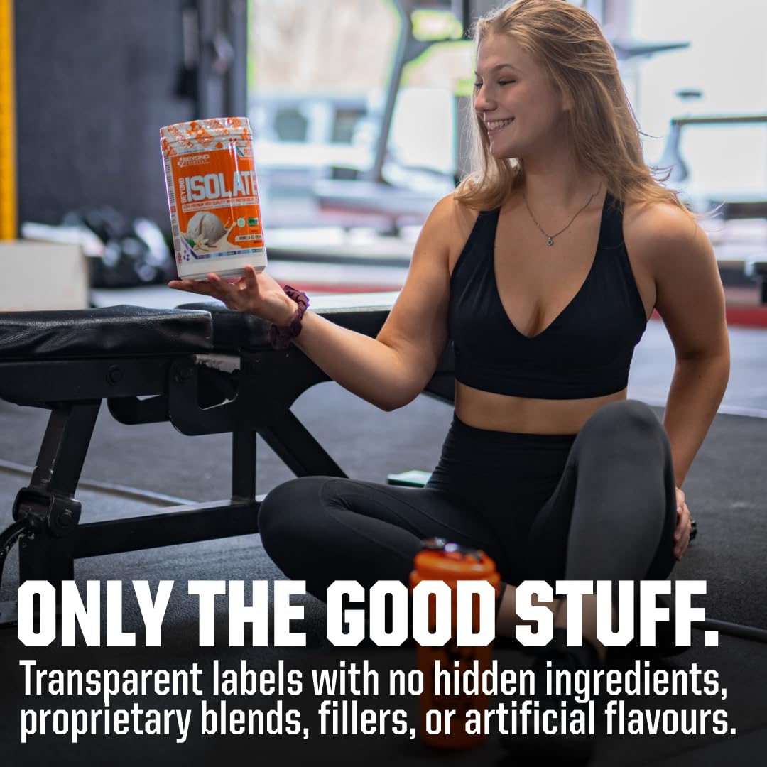 Beyond Yourself Beyond Isolate Whey Protein - Premium Micro-Filtered, Fast-Absorbing Formula | Sugar-Free, Gluten-Free, Clean Ingredients | Muscle Recovery Support | 2lbs, Vanilla Ice Cream