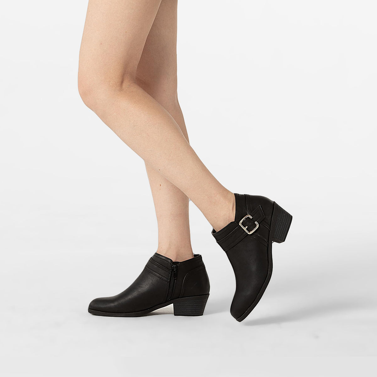 Athlefit Ankle Boots for Women, Pointed Toe Chunky Low Heel Short Boots 🍁 All In One Marketplace Canada