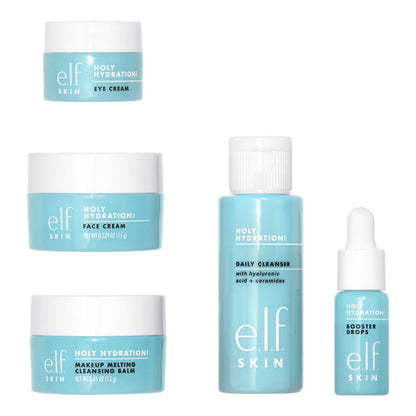 e.l.f. SKIN Holy Hydration! Hydrated Ever After Skincare Mini Kit, Cleanser, Makeup Remover, Moisturizer & Eye Cream For Hydrating Skin, Airplane-Friendly Sizes - Available at All In One Marketplace Canada