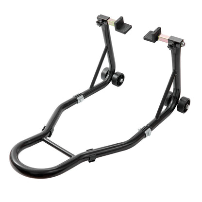 VEVOR Motorcycle Rear Wheel Stand, with U + L Fork Swingarm Spool, 850 lbs Capacity Heavy Duty Rear Wheel Stand Motorcycle Lift Jack Stand, for Suzuki Yamaha Honda Kawasaki, Black 🍁 All In One Marketplace Canada