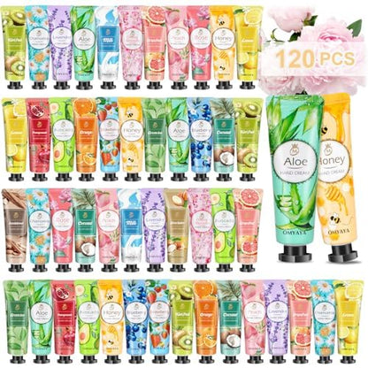 120 Pack Hand Cream Gift Set, Travel Size Lotion, Mini Hand Cream, Hand Creams for Dry Cracked Hands, Bulk Christmas Gift for Coworkers Adults Women 🍁 All In One Marketplace Canada