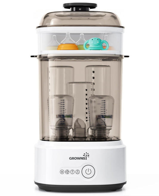 Bottle Sterilizer and Dryer, Compact Baby Bottle Sterilizer, Electric Steam Bottle Sanitizer for Baby Bottles, Pacifiers, Pump Parts - Available at All In One Marketplace Canada