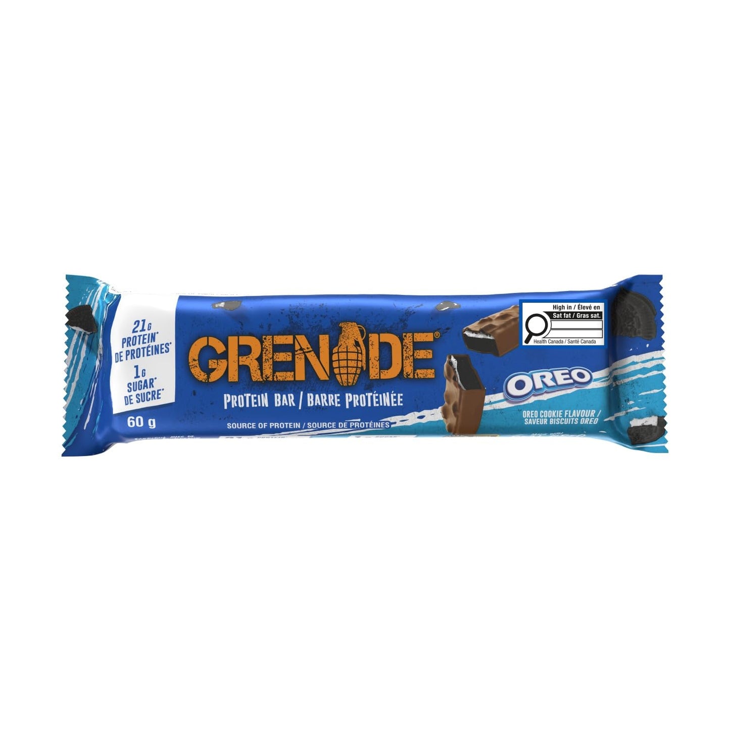 Grenade High Protein, Low Sugar Bar - OREO, 12 x 60 g (Packaging May Vary)