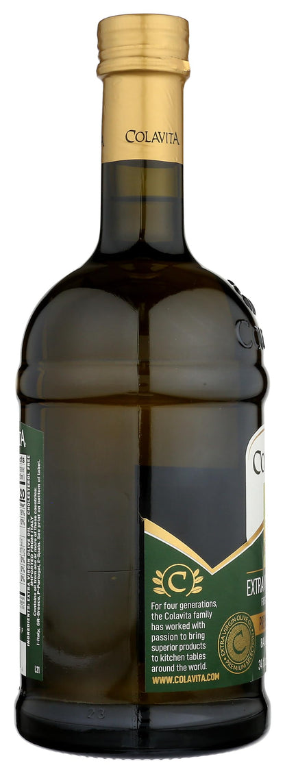 Colavita Premium Selection Extra Virgin Olive Oil, Glass Bottle, 1 Liter (Packaging May Vary)