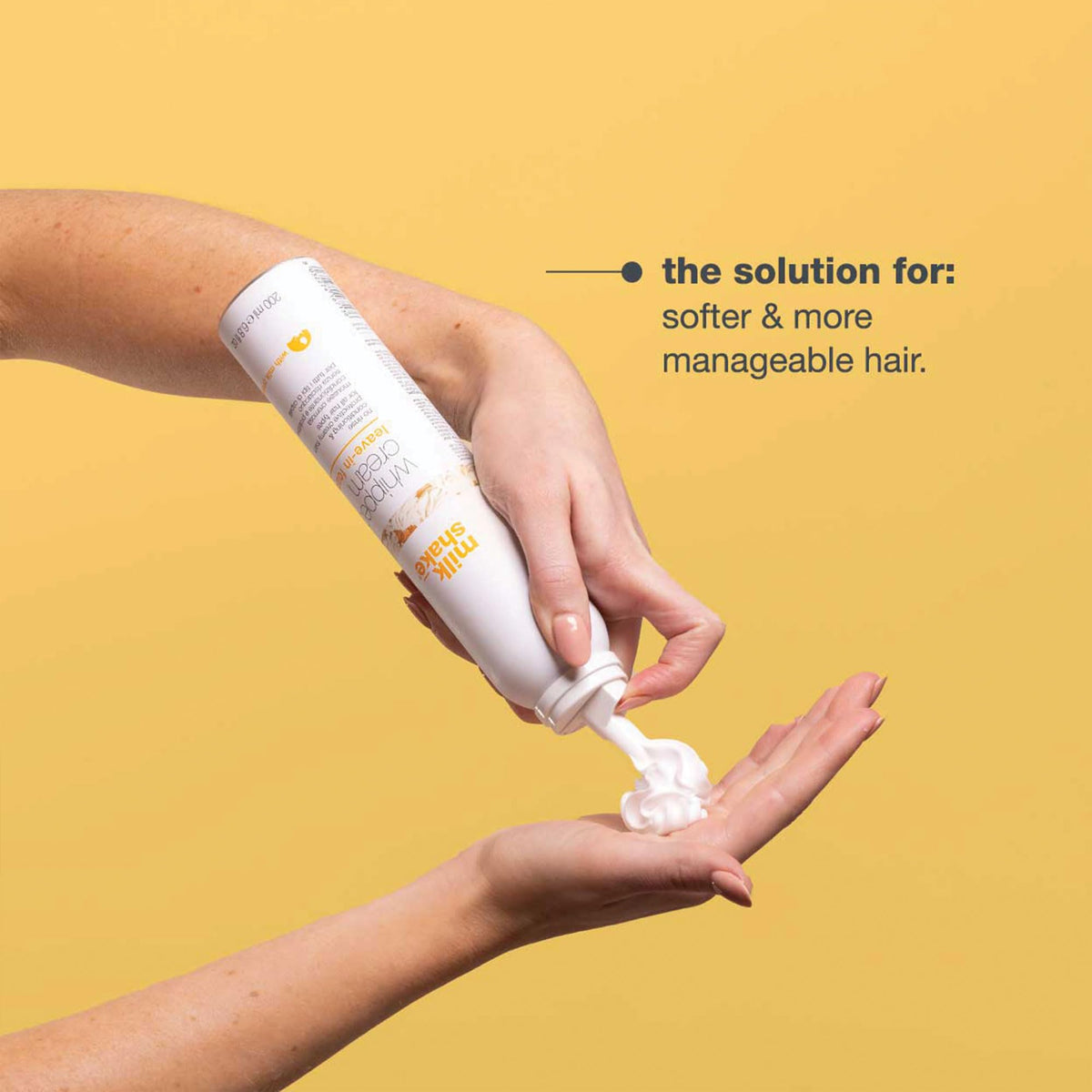 milk_shake Whipped Cream Leave-In Treatment | Creamy, No-Rinse Conditioning Mousse with Milk Proteins and Fruit Extracts | Hydrates, Detangles, and Smooths for Silky, Healthy-Looking Hair | 6.8 Fl Oz (200 ml)