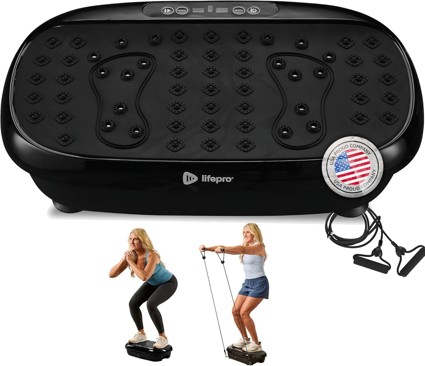 Lifepro HexaplateLite Vibration Plate Exercise Machine-Small & Lightweight LifePro