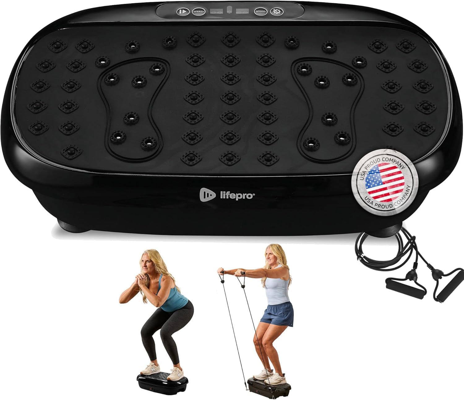Lifepro HexaplateLite Vibration Plate Exercise Machine-Small & Lightweight LifePro