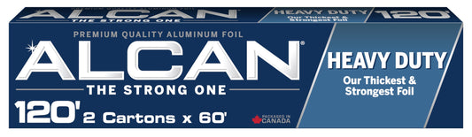 ALCAN Aluminum Foil Heavy Duty, 12 Inches x 60 Feet 2-count (Pack of 2)