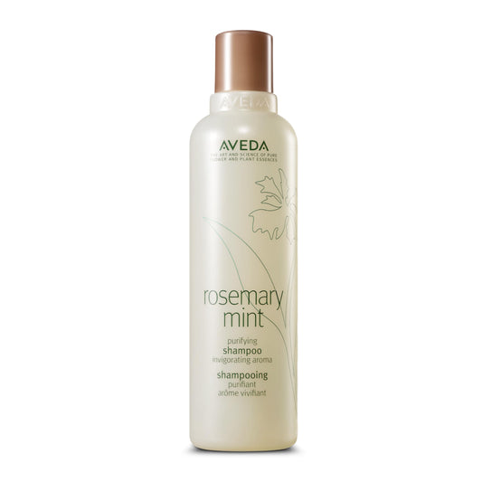 Aveda Rosemary Mint Purifying Shampoo | Clarifying Shampoo | Adds Shine | for Normal to Oily Hair, Fine to Medium Hair Types | 97% Naturally Derived*, 250ml - Available at All In One Marketplace Canada