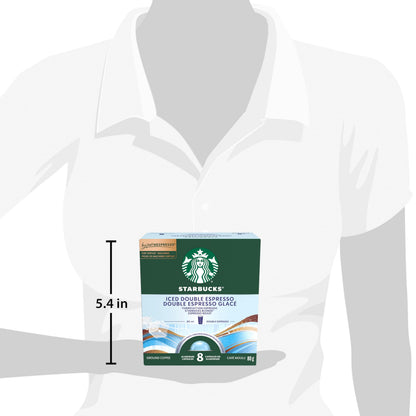 Starbucks Iced Double Espresso for Nespresso Vertuo - Blonde Roast Capsules, 320g (4-Pack)