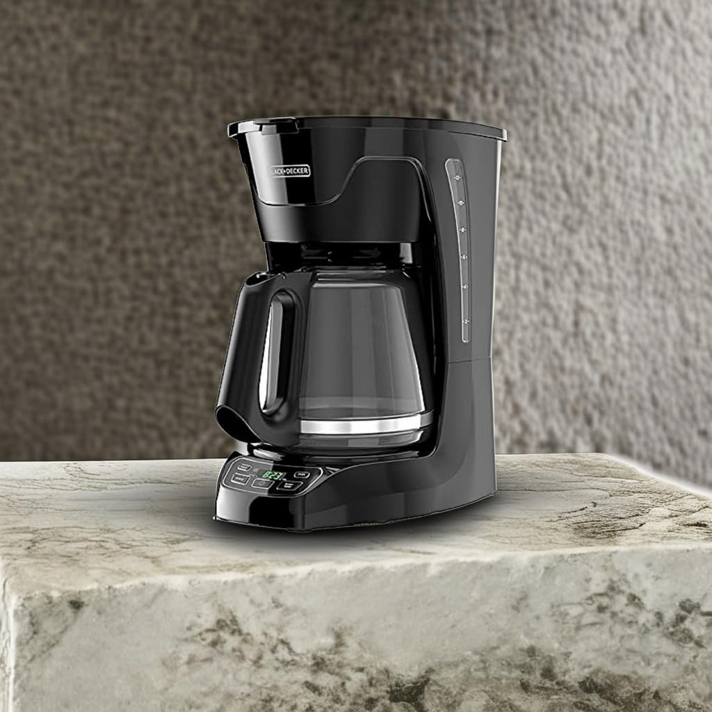 BLACK+DECKER Programmable Digital Coffeemaker,12-Cup Coffee Machine, Black - Available at All In One Marketplace Canada