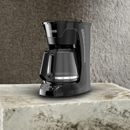 BLACK+DECKER Programmable Digital Coffeemaker,12-Cup Coffee Machine, Black - Available at All In One Marketplace Canada