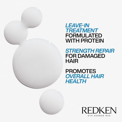 REDKEN Anti-Breakage Leave-In Treatment, Conditioner For Dry, Damaged Hair, Fortifies and Helps Reduce Breakage, Infused With Proteins, Extreme Anti-Snap, 250 ml - Available at All In One Marketplace Canada