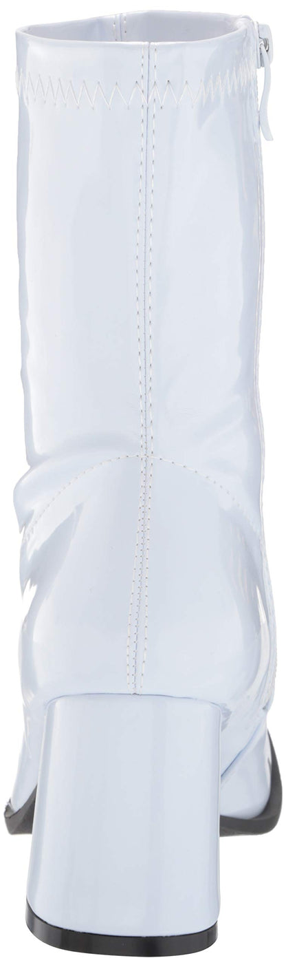 Ellie Shoes Women's Halloween Fashion Boot, White/Patent Shiny, 12