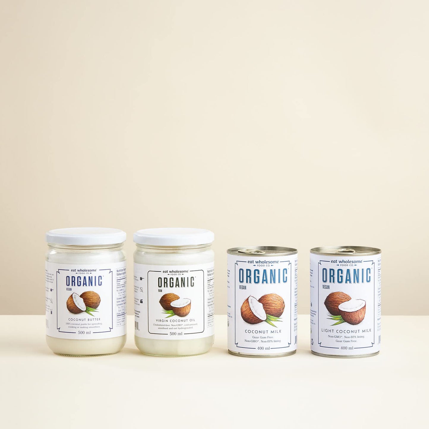Eat Wholesome Organic Coconut Milk with No Guar Gum, 400 ml (Pack of 6) 🍁 All In One Marketplace Canada