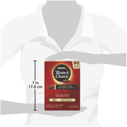 NESCAFÉ Taster's Choice Original Instant Coffee - 80 Single Serve Sticks (4.79 oz)