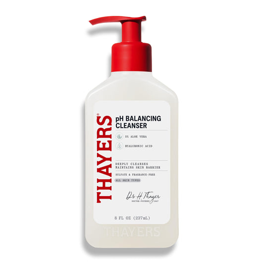 THAYERS pH Balancing Daily Cleanser, Face Wash with Aloe Vera, Gentle and Hydrating Skin Care for Dry, Oily, or Acne Prone Skin, 237ml - Available at All In One Marketplace Canada
