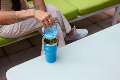Stanley IceFlow 2.0 Flip Straw Tumbler with Handle 20 oz | Twist On Lid and Flip Up Straw | Leak Resistant Water Bottle | Insulated Stainless Steel | BPA-Free | Meadow