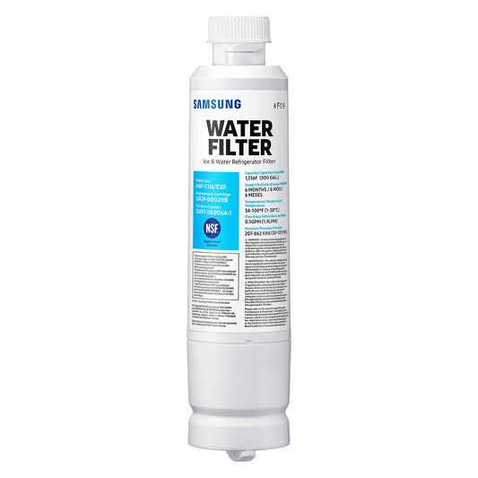 SAMSUNG Genuine Filter for Refrigerator Water and Ice, Carbon Block Filtration for Clean, Clear Drinking Water, 6-Month Life, HAF-CIN/EXP, 1 Pack - Available at All In One Marketplace Canada