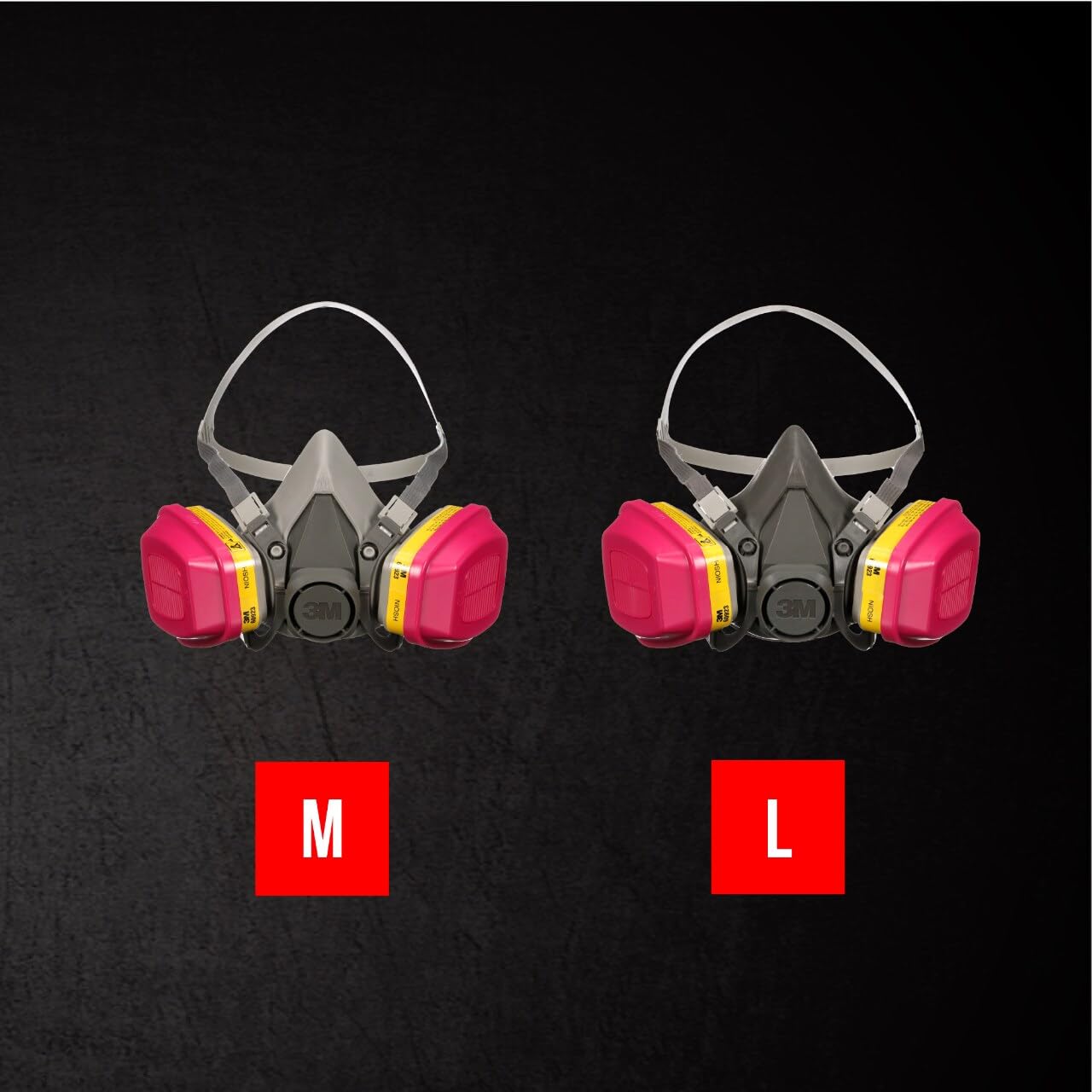 3m 62023ha1-c Half Facepiece Reusable Respirator All-in-one Kit, Multi-purpose, M (1 Mask and 1-pair Cartridges) - Available at All In One Marketplace Canada
