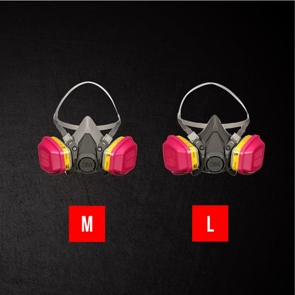 3m 62023ha1-c Half Facepiece Reusable Respirator All-in-one Kit, Multi-purpose, M (1 Mask and 1-pair Cartridges) - Available at All In One Marketplace Canada