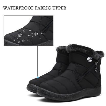 Snow Boots for Women Winter Boots Waterproof, Black A, 8US=40EU 🍁 All In One Marketplace Canada