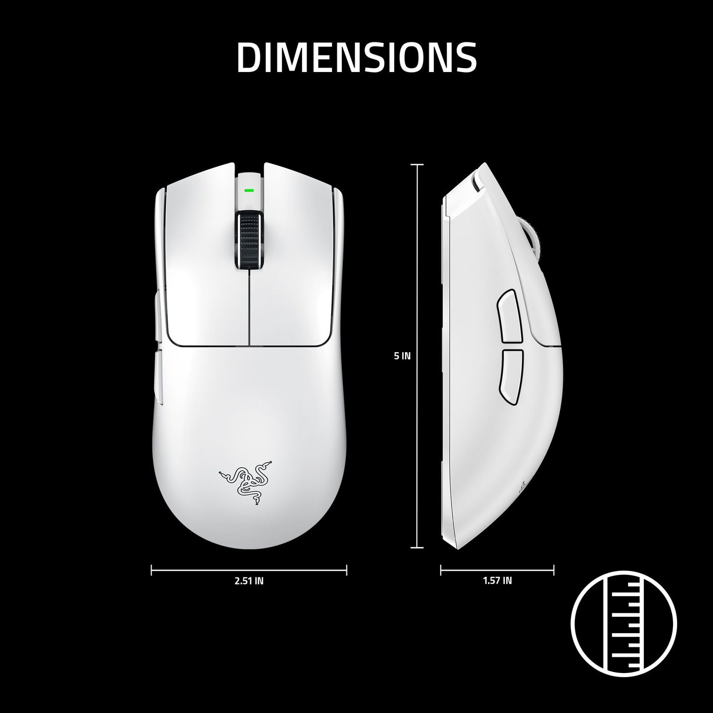 Razer Viper V3 Pro Wireless Esports Gaming Mouse, 55g Lightweight, White
