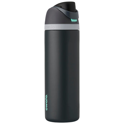 Owala FreeSip Insulated Stainless Steel Water Bottle with Straw for Sports and Travel, BPA-Free, 24oz, Foggy Tide